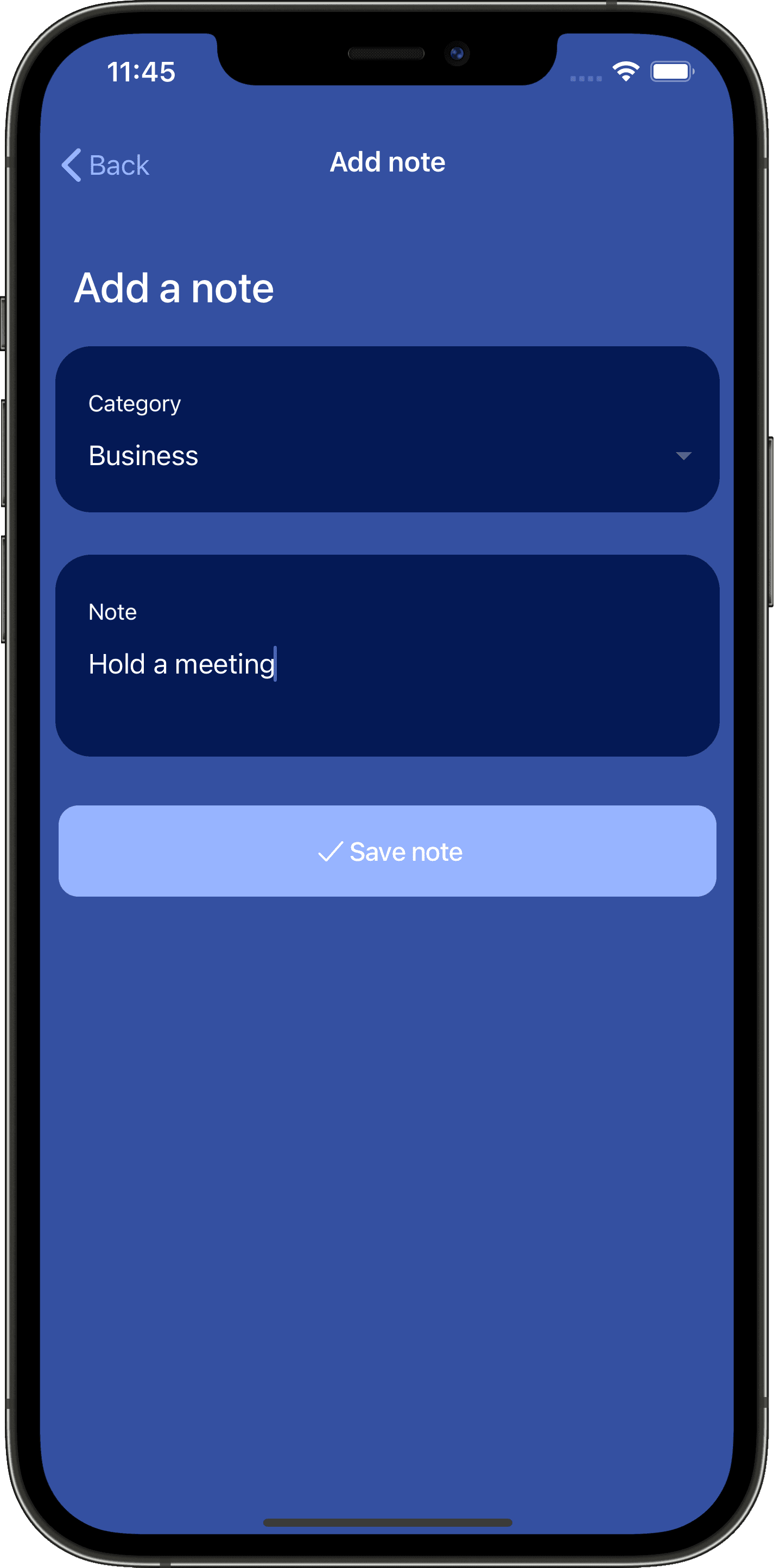 Notes App (Mobile)